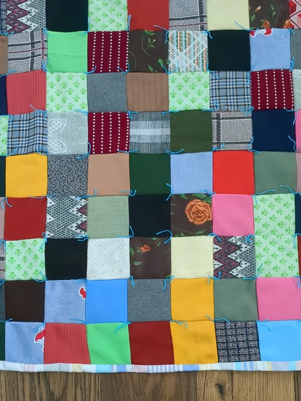 Vintage Large Sized Full Queen Crazy Quilt Bedspread